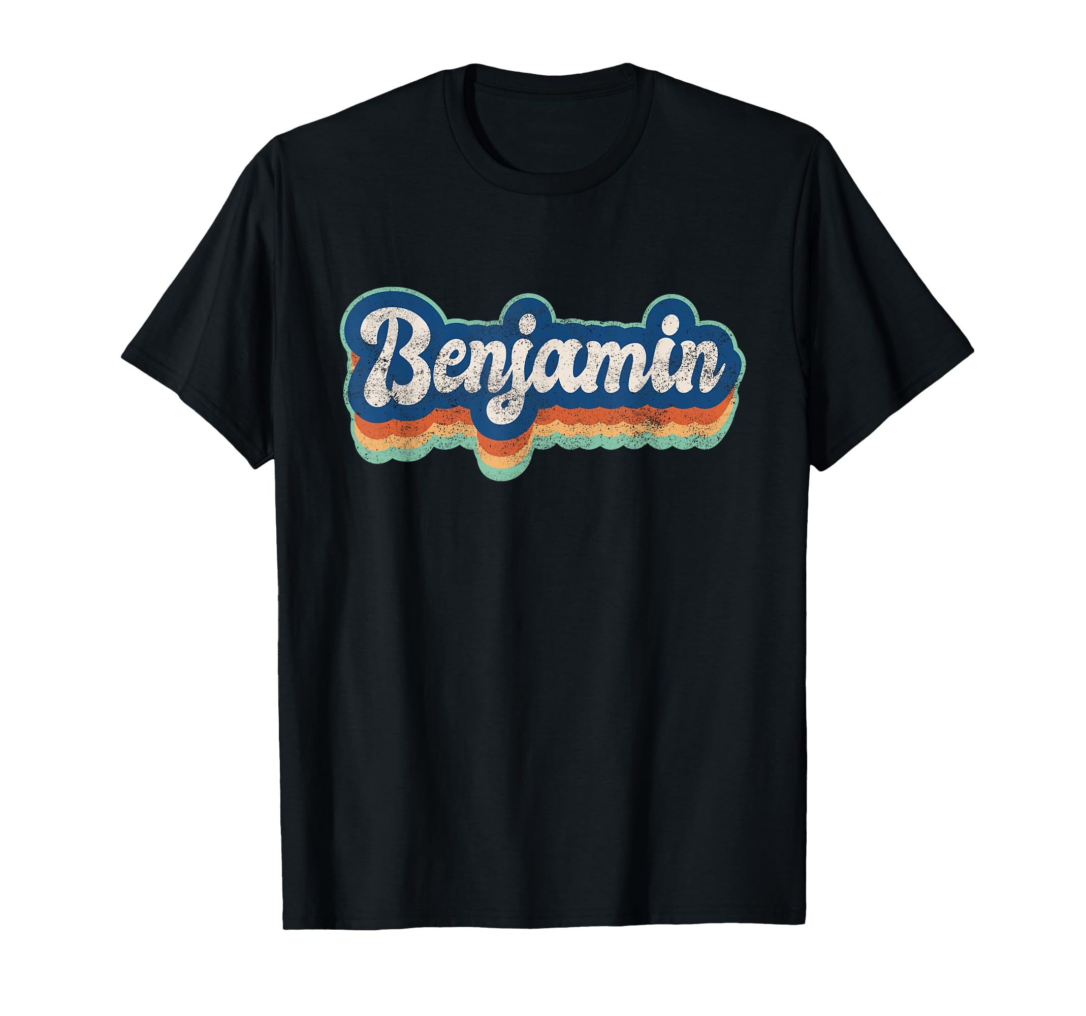 Benjamin First Name 70S 80S T-Shirt - Minimalist Print Men Women - T-Shirt, Sweatshirt, Hoodie