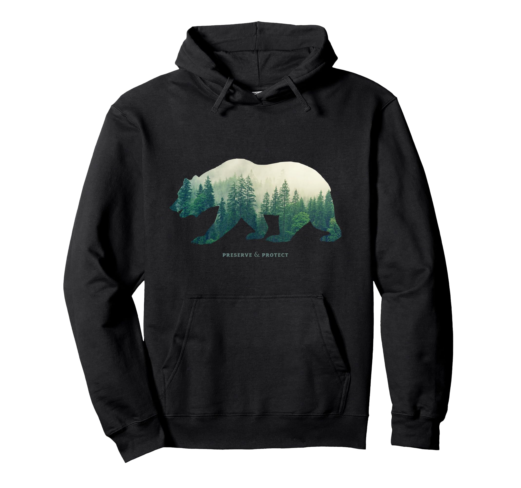 Preserve Protect National Park Bear Hoodie - Aesthetic Graphic for Adults - T-Shirt, Sweatshirt, Hoodie