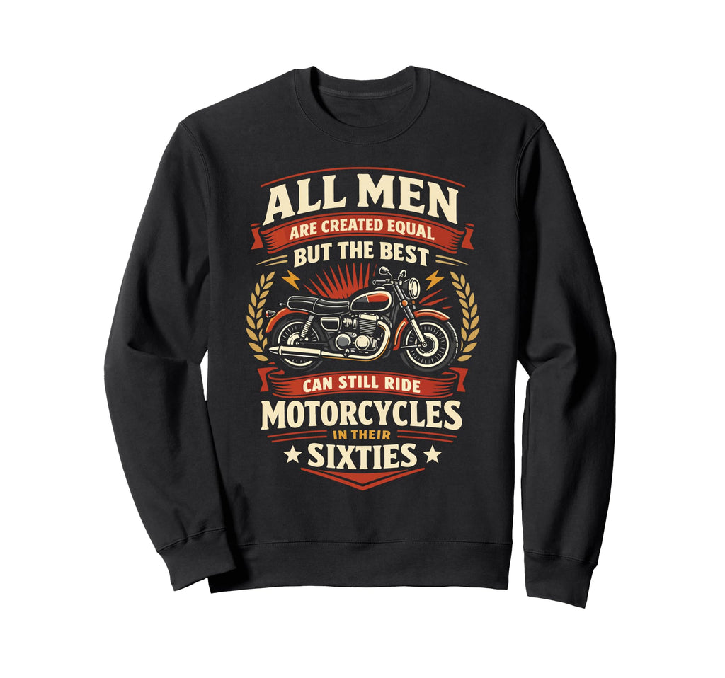Motorcycle Biker Grandpa 60Th Sweatshirt - Custom Art Print Men Women - T-Shirt, Sweatshirt, Hoodie