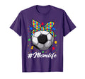 Messy Bun Soccer Ball Puzzle Asd Mom T-Shirt - Streetwear Style for Adults - T-Shirt, Sweatshirt, Hoodie