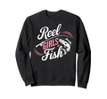 Reel Fish Fisher Mom Bass Sweatshirt - Casual Everyday Wear Men Women - T-Shirt, Sweatshirt, Hoodie