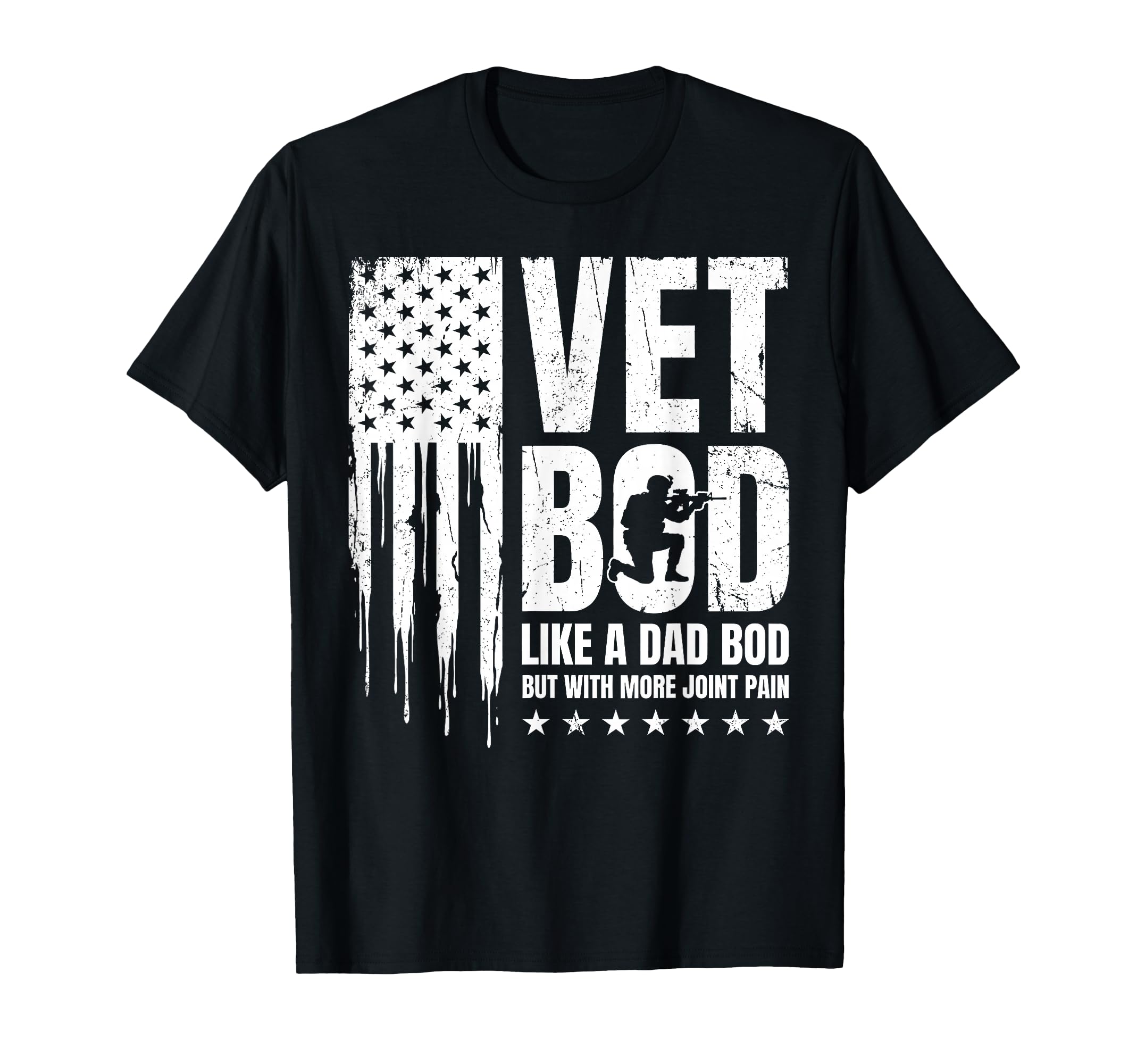 Vet Bod Like Dad Bod But More Joint Pain T-Shirt - Custom Art Print Unisex - T-Shirt, Sweatshirt, Hoodie