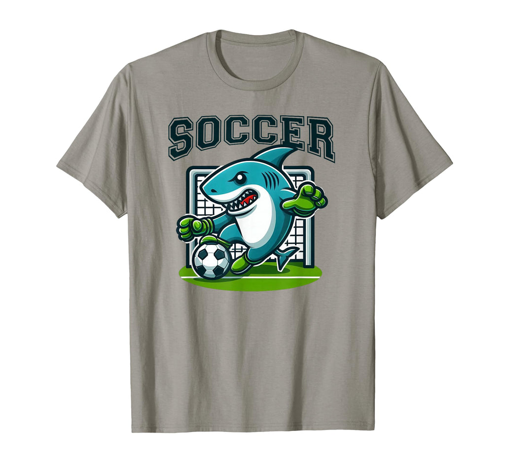 Soccer Shark Playing Soccer T-Shirt - Trendy Graphic Men Women - T-Shirt, Sweatshirt, Hoodie