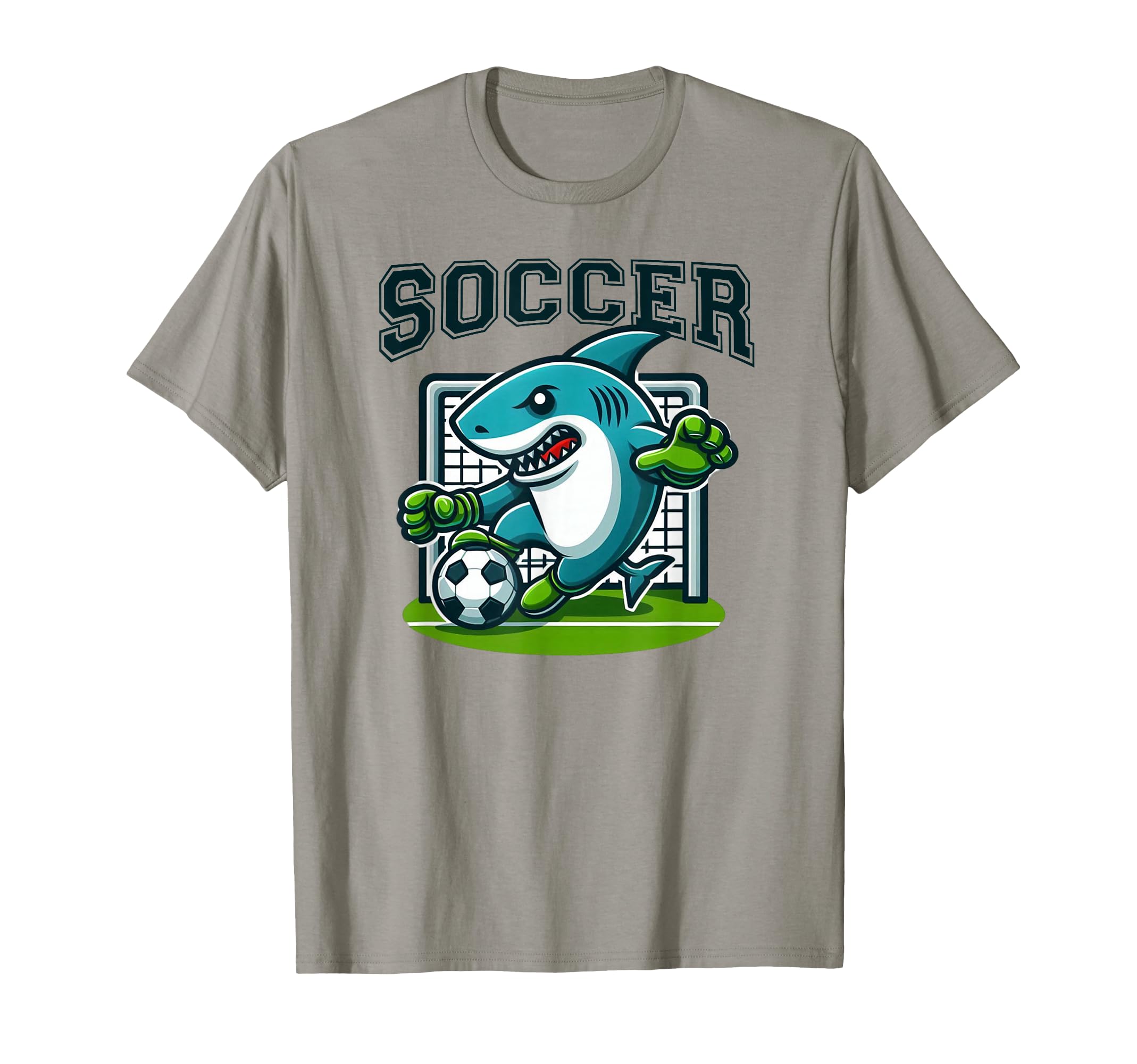 Soccer Shark Playing Soccer T-Shirt - Trendy Graphic Men Women - T-Shirt, Sweatshirt, Hoodie