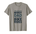 Nerdy Dad Who Loves Bike Rides Cycling T-Shirt - Unique Graphic Men Women - T-Shirt, Sweatshirt, Hoodie