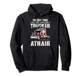 Trucker Athair Dad Truck Driver Daddy Hoodie - Unique Graphic Men Women - T-Shirt, Sweatshirt, Hoodie