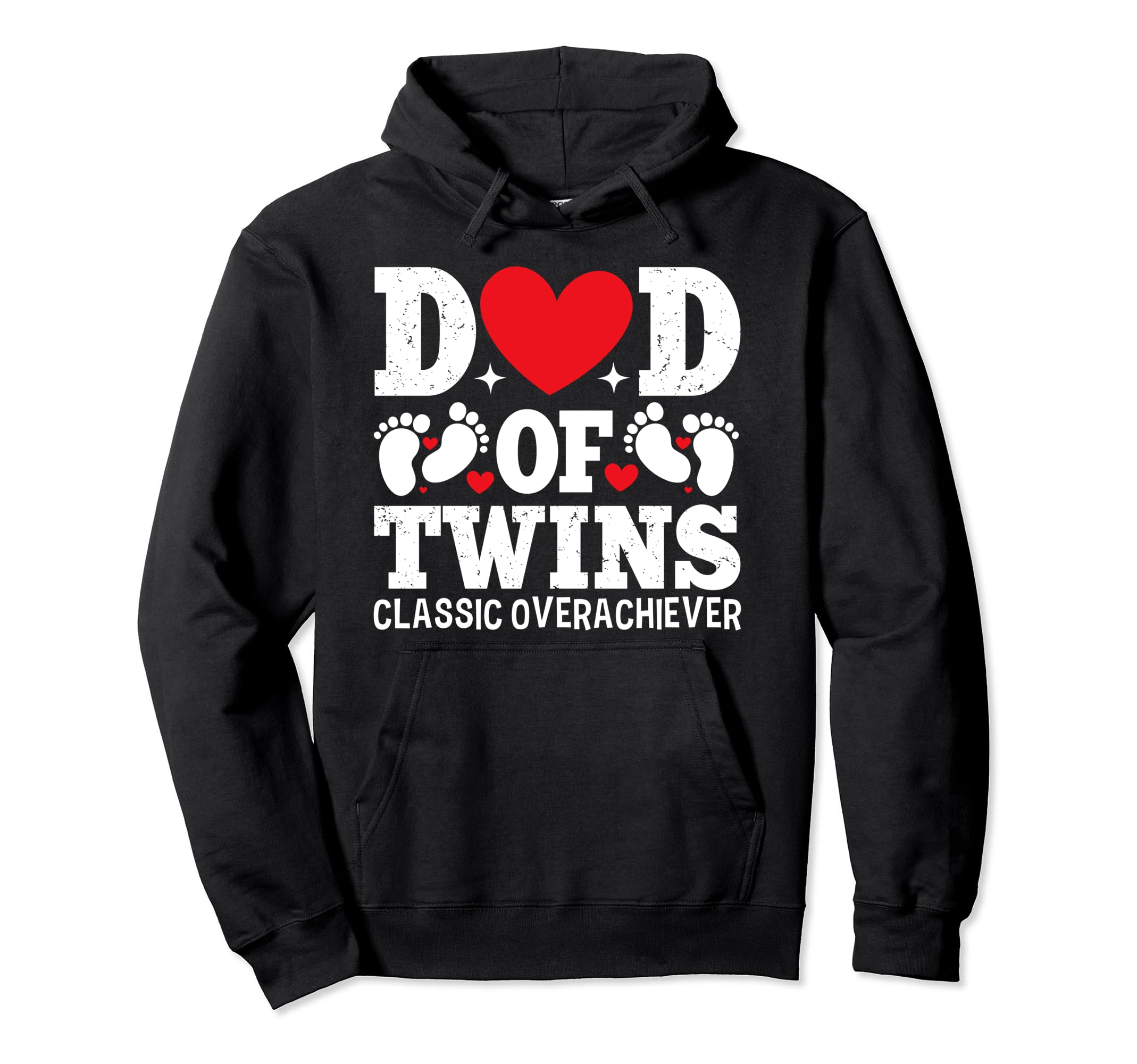 Dad Twins Overachiever Fathers Day Hoodie - Trendy Graphic for Adults - T-Shirt, Sweatshirt, Hoodie