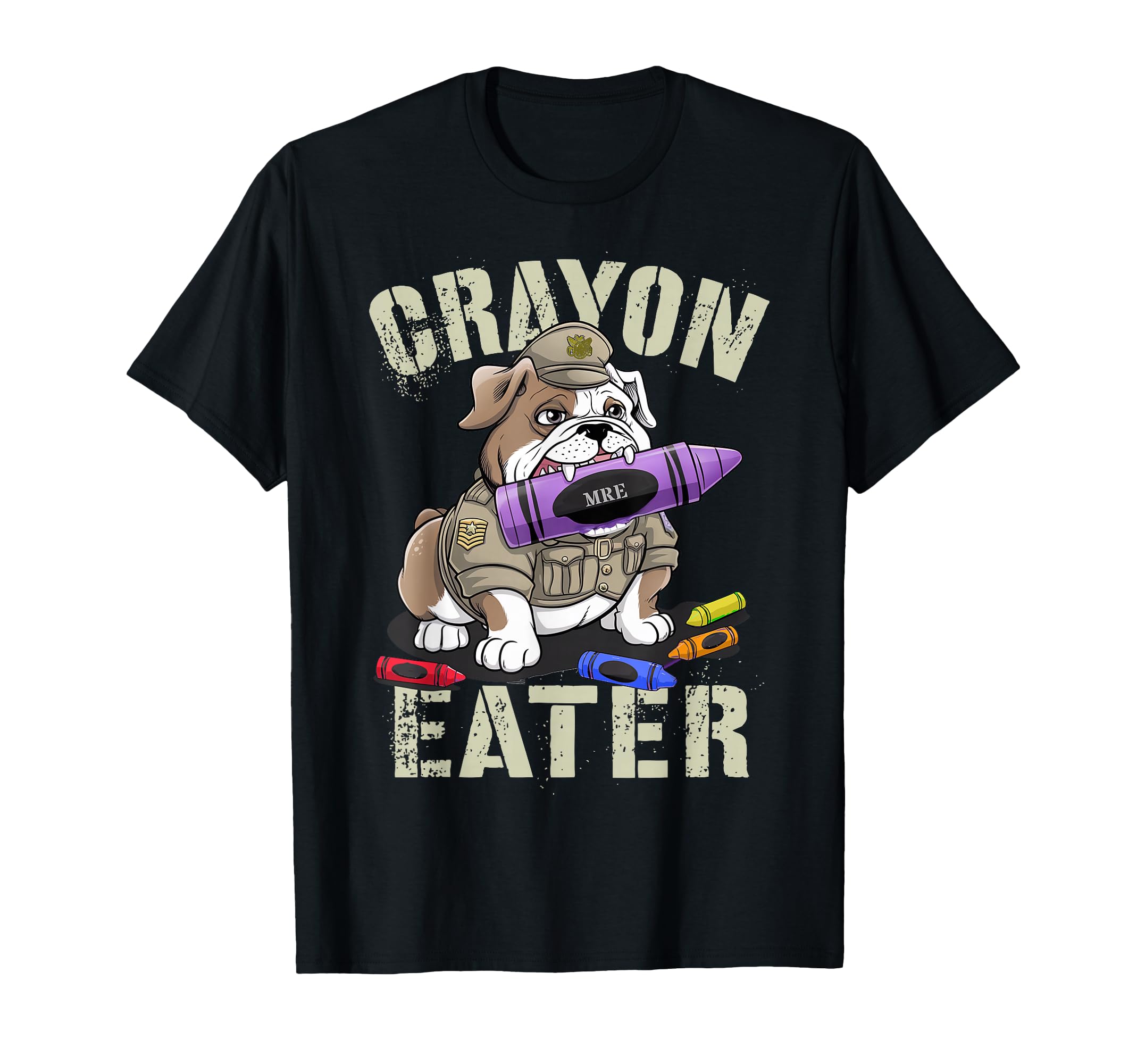 Funny Crayon Eater Proud Soldier Family T-Shirt - Graphic Print Unisex - T-Shirt, Sweatshirt, Hoodie