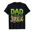 Dad Three Rex Birthday Dinosaur Family T-Shirt - Unique Graphic Men Women - T-Shirt, Sweatshirt, Hoodie
