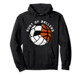 Aunt Ballers Funny Soccer Basketball Hoodie - Minimalist Print for Adults - T-Shirt, Sweatshirt, Hoodie