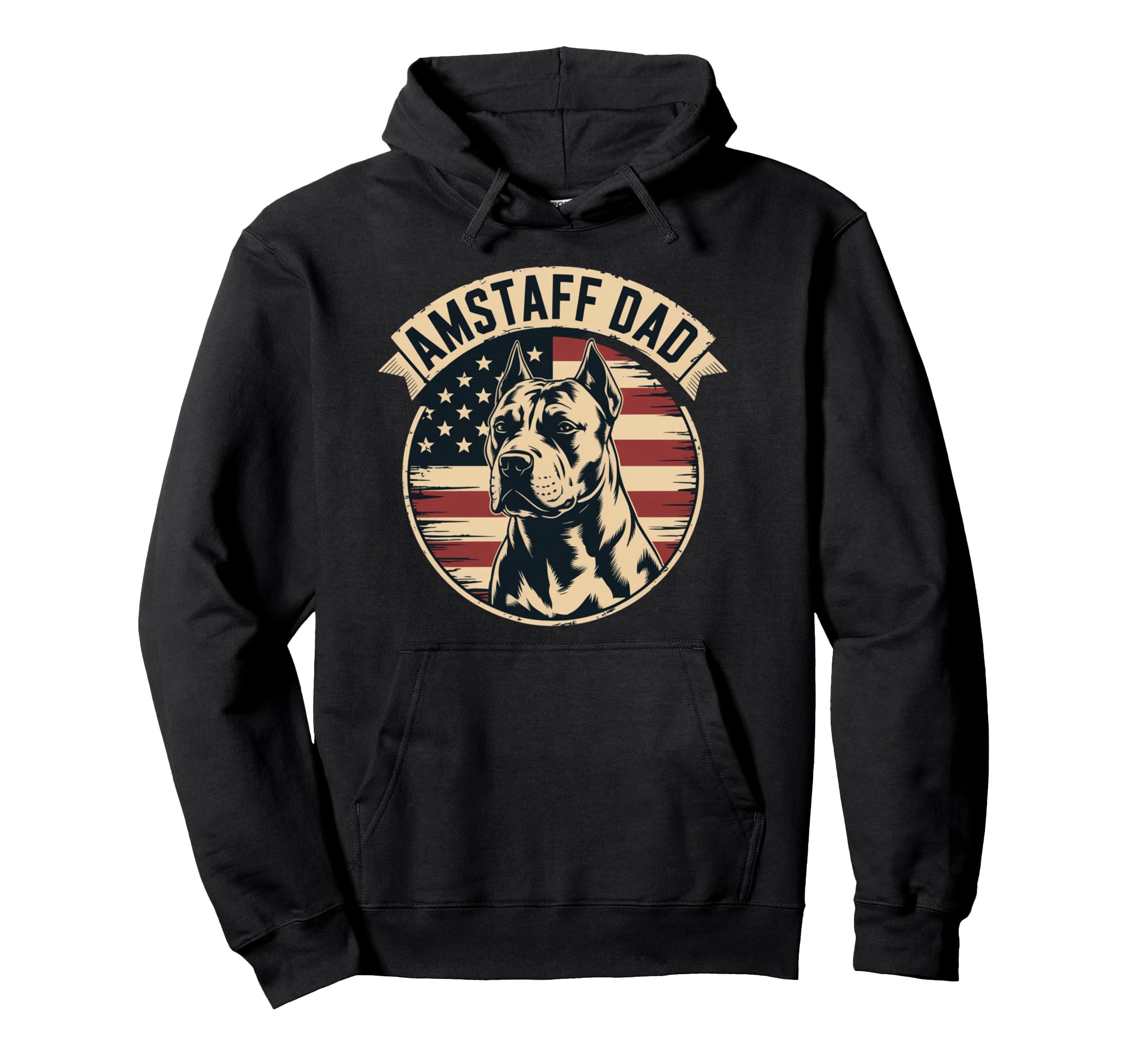 Amstaff Dad Sunset Staffordshire Ter Hoodie - Aesthetic Graphic for Adults - T-Shirt, Sweatshirt, Hoodie