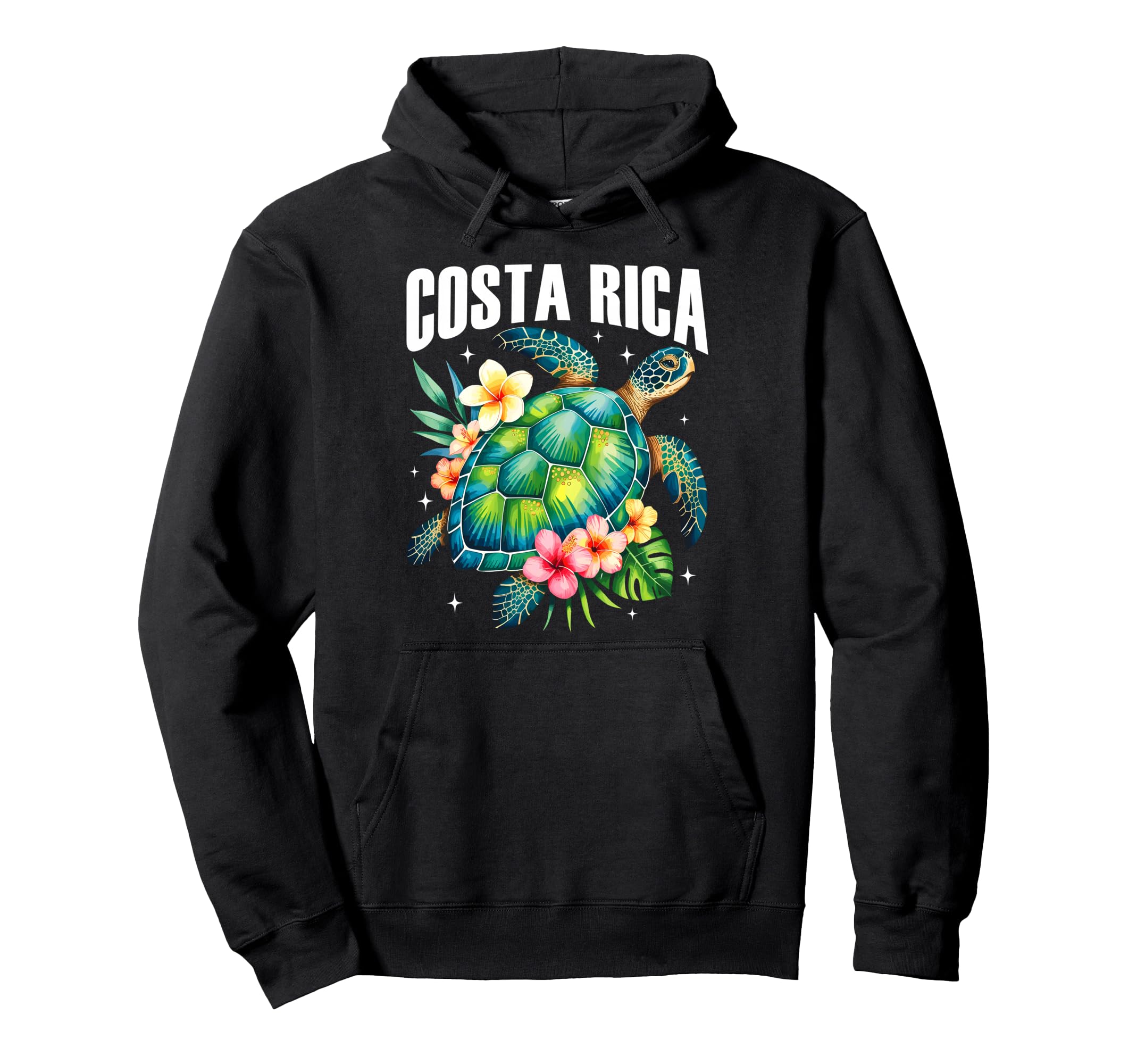 Costa Rica Sea Turtle Tropical Beach Hoodie - Streetwear Style Unisex - T-Shirt, Sweatshirt, Hoodie