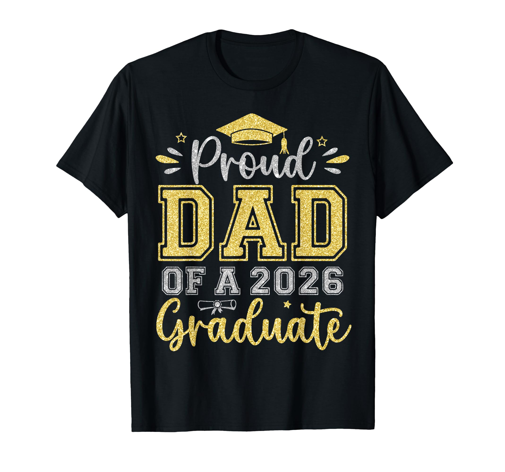 Proud Dad 2026 Graduate Senior Graduation T-Shirt - Custom Art Print Unisex - T-Shirt, Sweatshirt, Hoodie