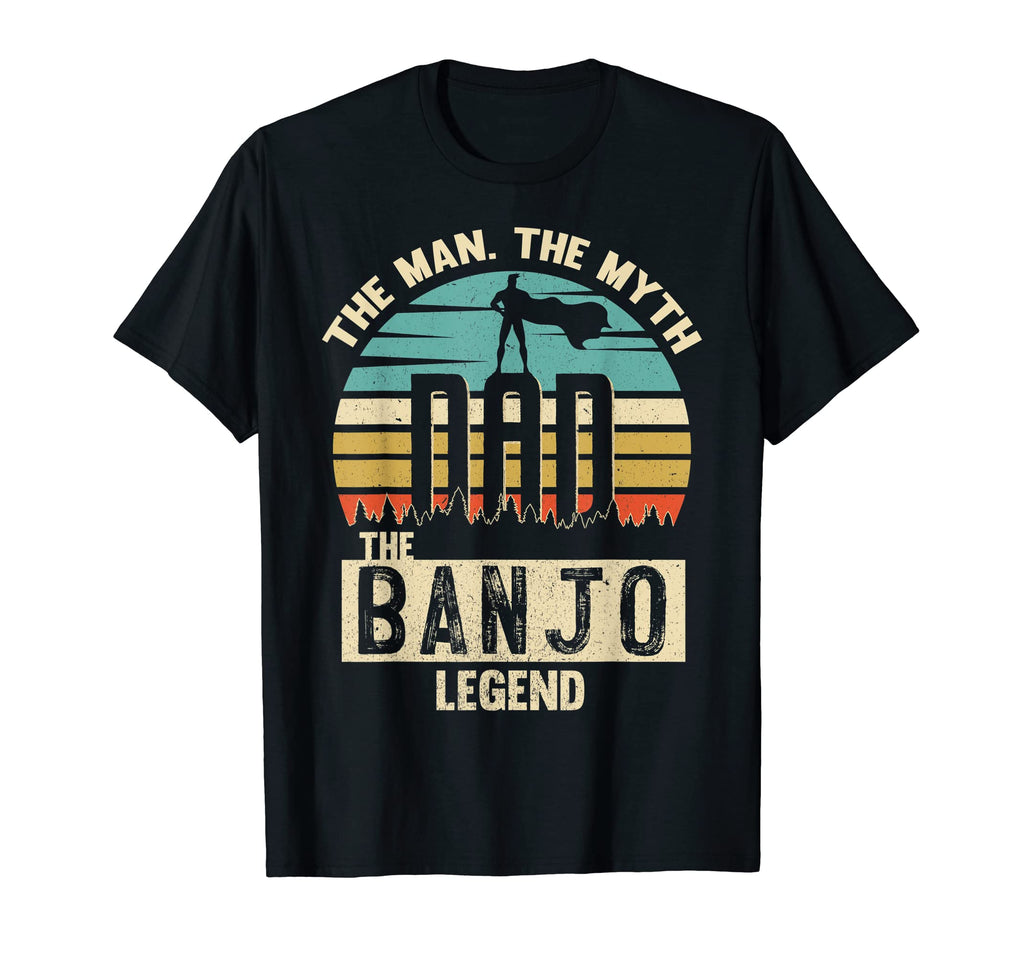 Myth Legend Dad Banjo T-Shirt - Minimalist Print for Adults - T-Shirt, Sweatshirt, Hoodie