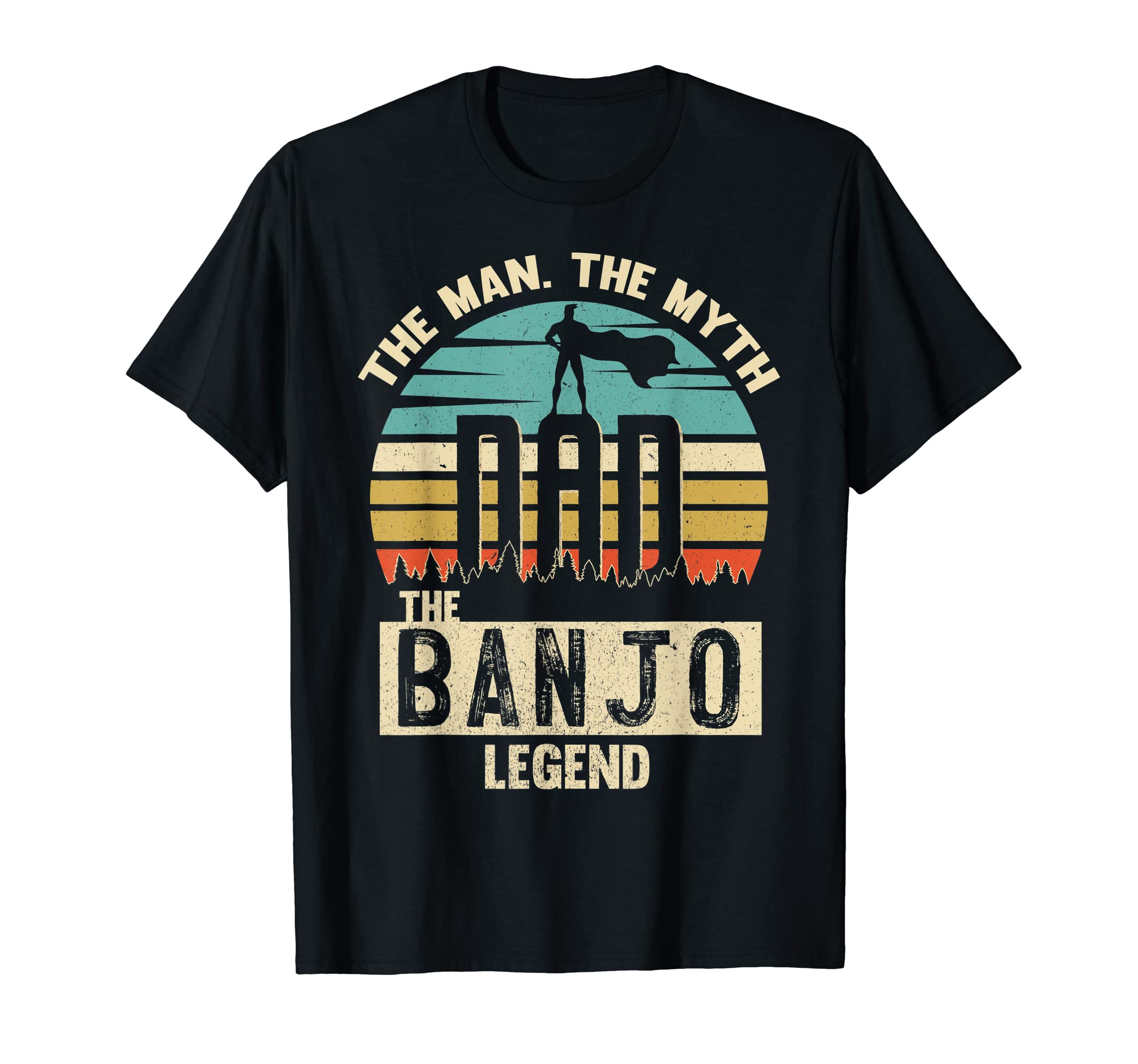 Myth Legend Dad Banjo T-Shirt - Minimalist Print for Adults - T-Shirt, Sweatshirt, Hoodie