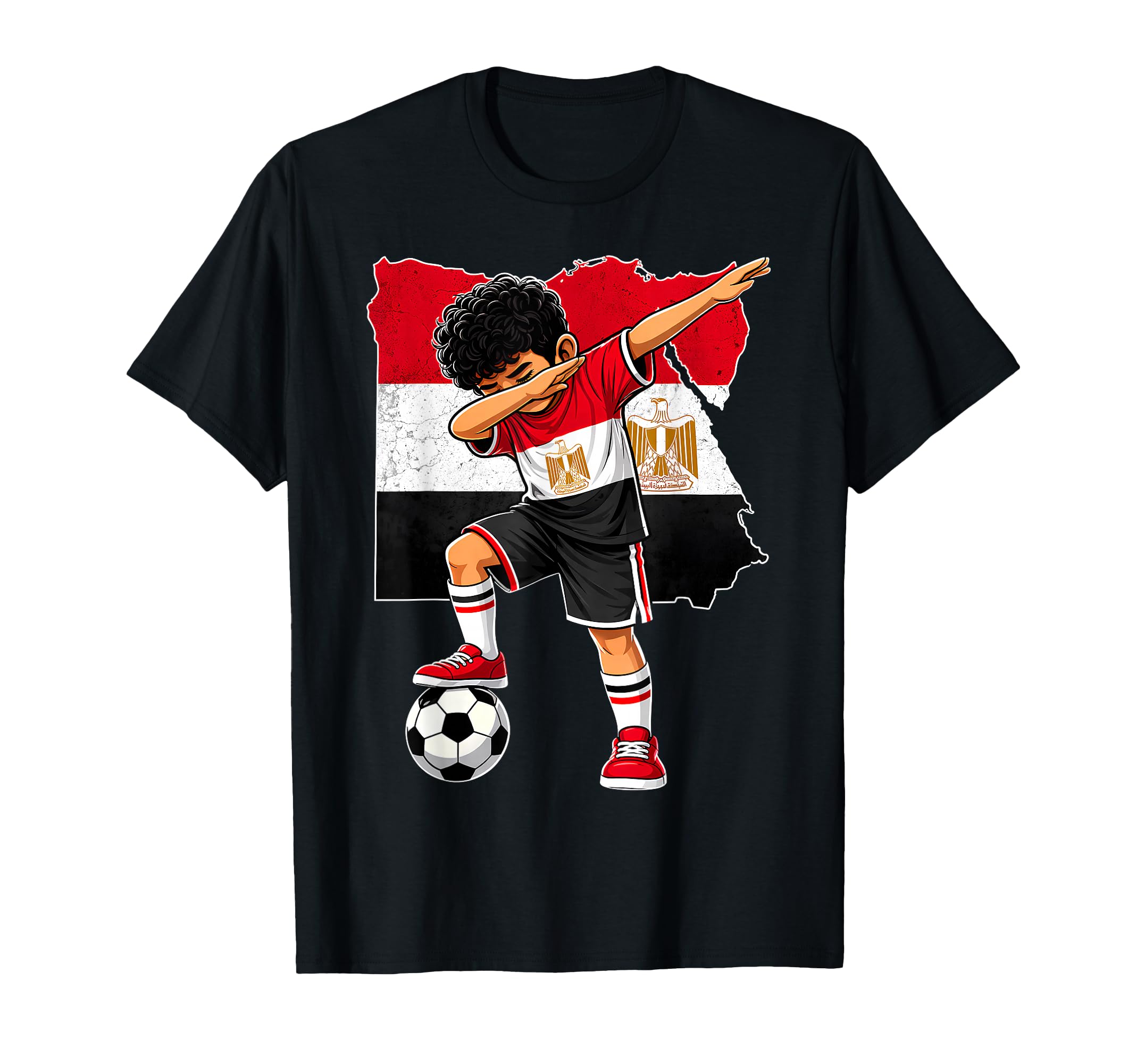 Dabbing Soccer Egypt Jersey Egyptians T-Shirt - Fun Novelty Design Unisex - T-Shirt, Sweatshirt, Hoodie