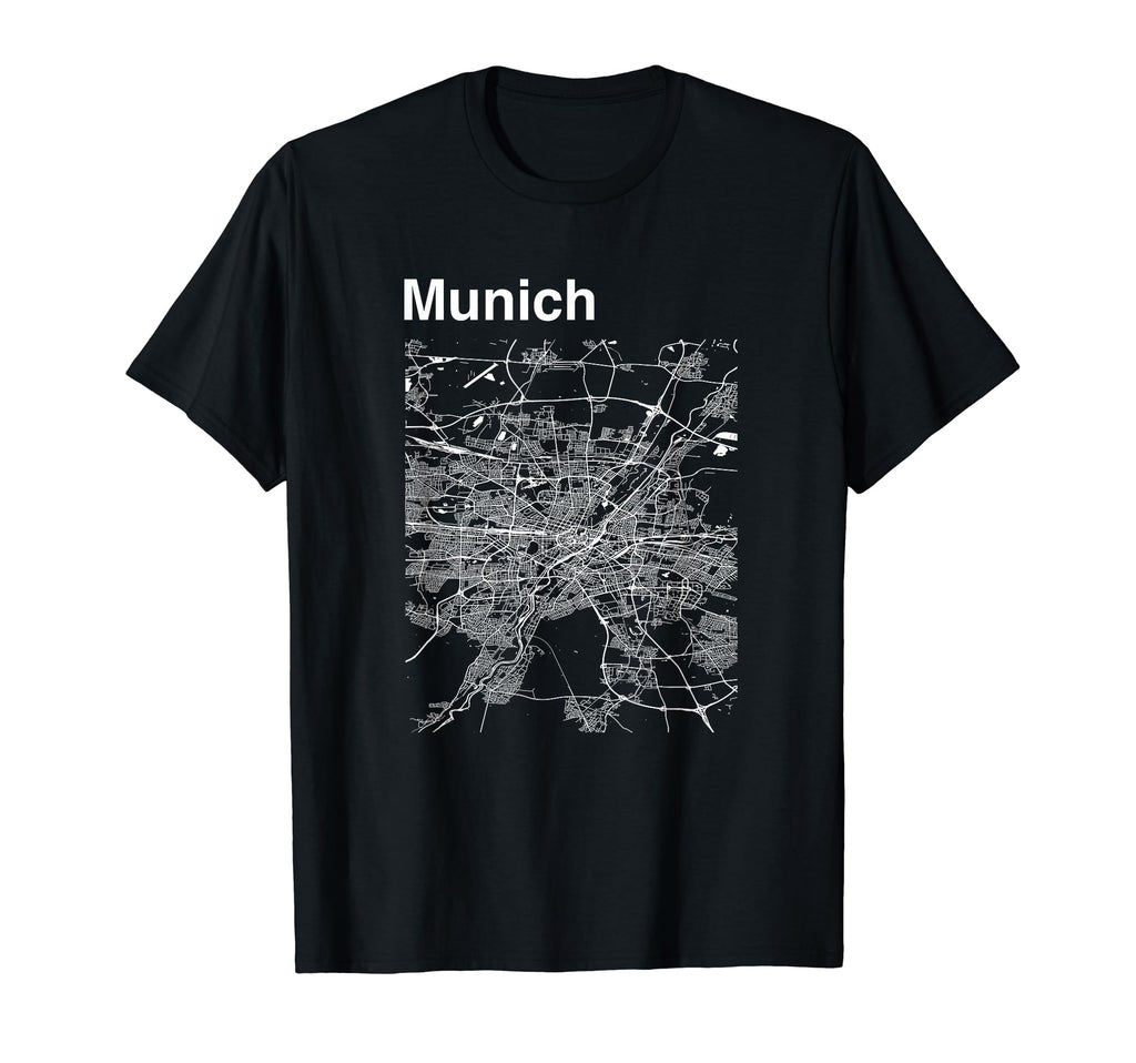 Munich Germany City Map T-Shirt - Streetwear Style Men Women - T-Shirt, Sweatshirt, Hoodie