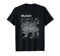Munich Germany City Map T-Shirt - Streetwear Style Men Women - T-Shirt, Sweatshirt, Hoodie