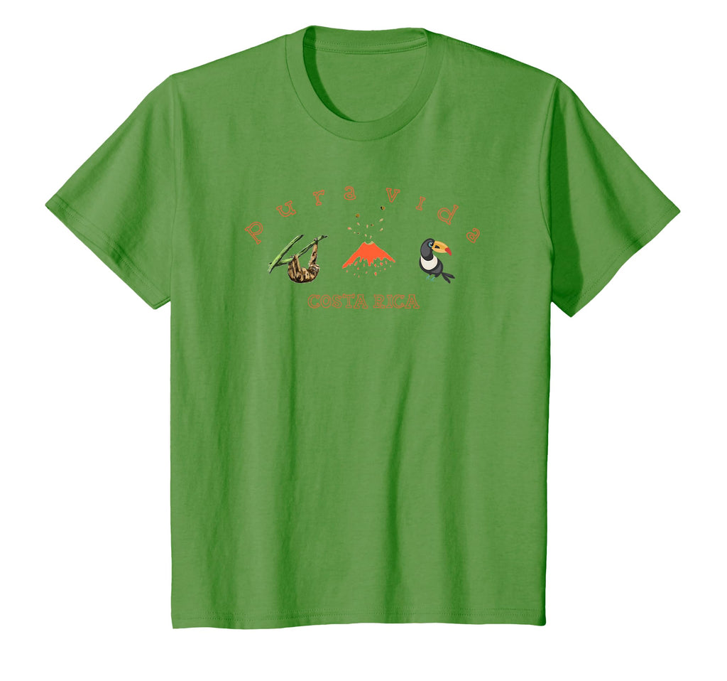 Costa Rica Sloth Volcano Toucan Souvenir T-Shirt - Unique Graphic Unisex - T-Shirt, Sweatshirt, Hoodie