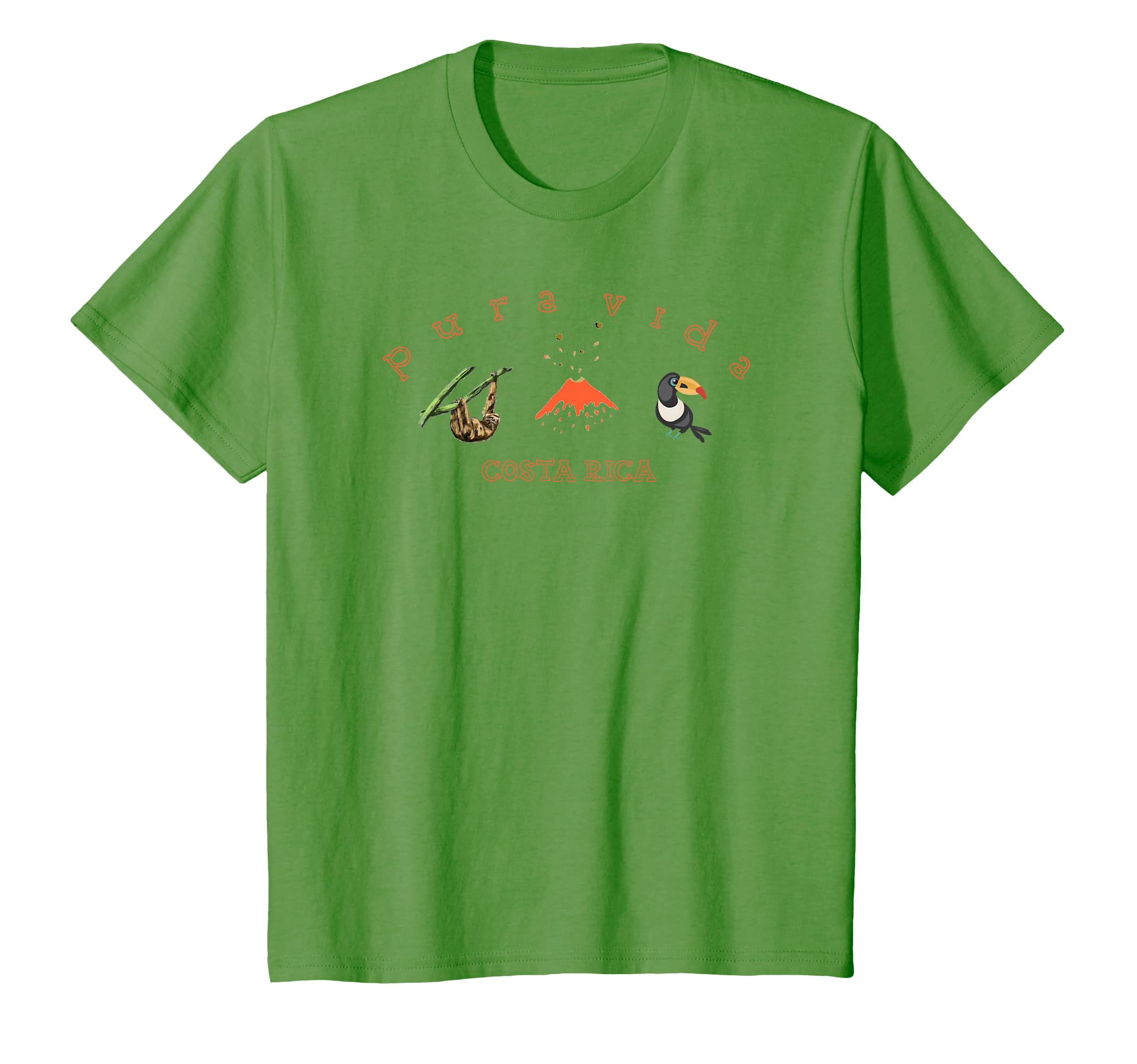 Costa Rica Sloth Volcano Toucan Souvenir T-Shirt - Unique Graphic Unisex - T-Shirt, Sweatshirt, Hoodie