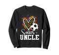 Soccer Uncle Leopard Heart Colorful Sweatshirt - Novelty Apparel for Adults - T-Shirt, Sweatshirt, Hoodie