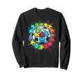 Soccer Ball Autism Awareness Month Sweatshirt - Minimalist Print Men Women - T-Shirt, Sweatshirt, Hoodie