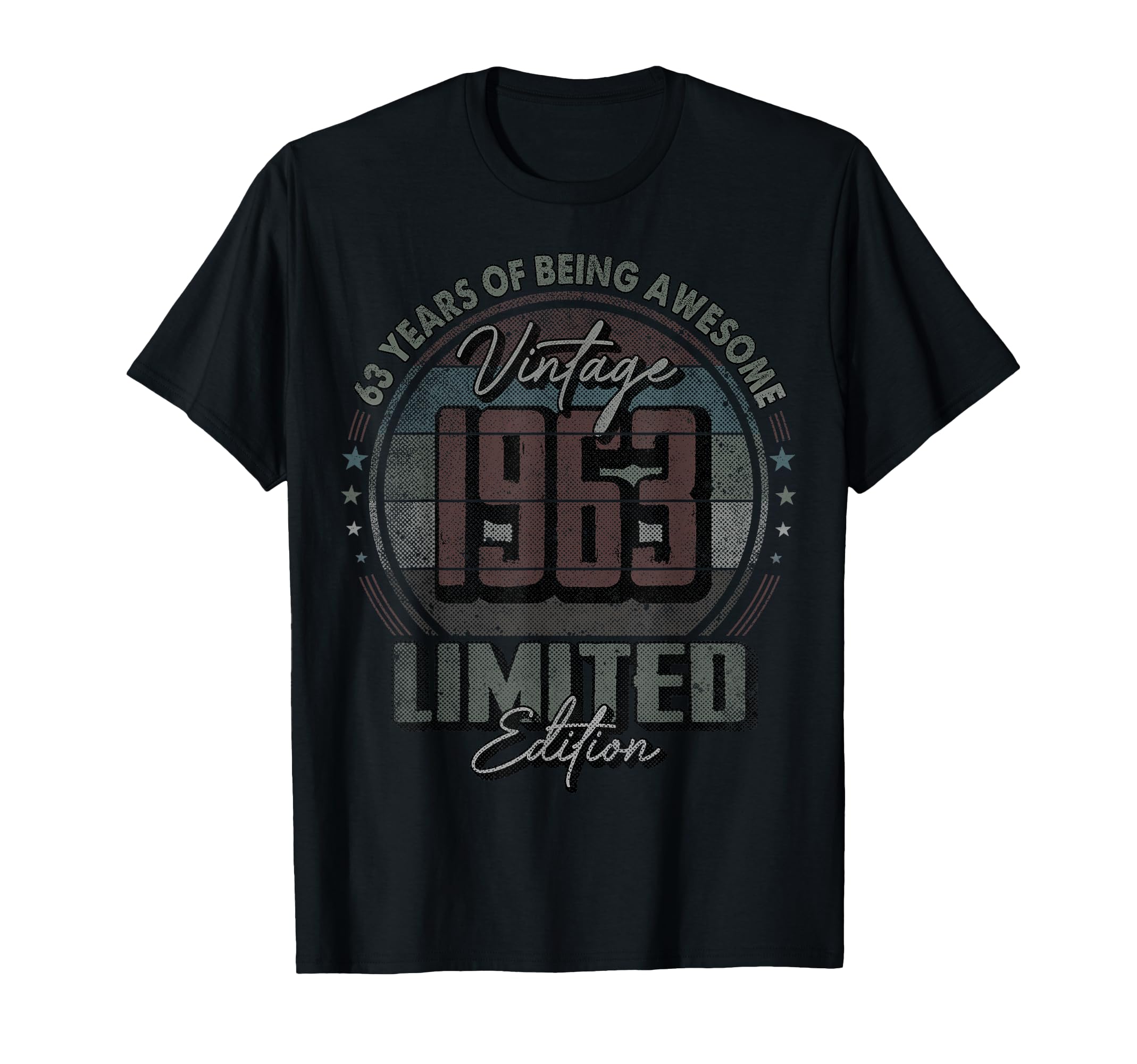 1963 63 Year Old 63Rd Birthday T-Shirt - Unique Graphic Men Women - T-Shirt, Sweatshirt, Hoodie