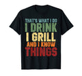 Mens I Drink I Grill Smoked Bbq T-Shirt - Fun Novelty Design Unisex - T-Shirt, Sweatshirt, Hoodie