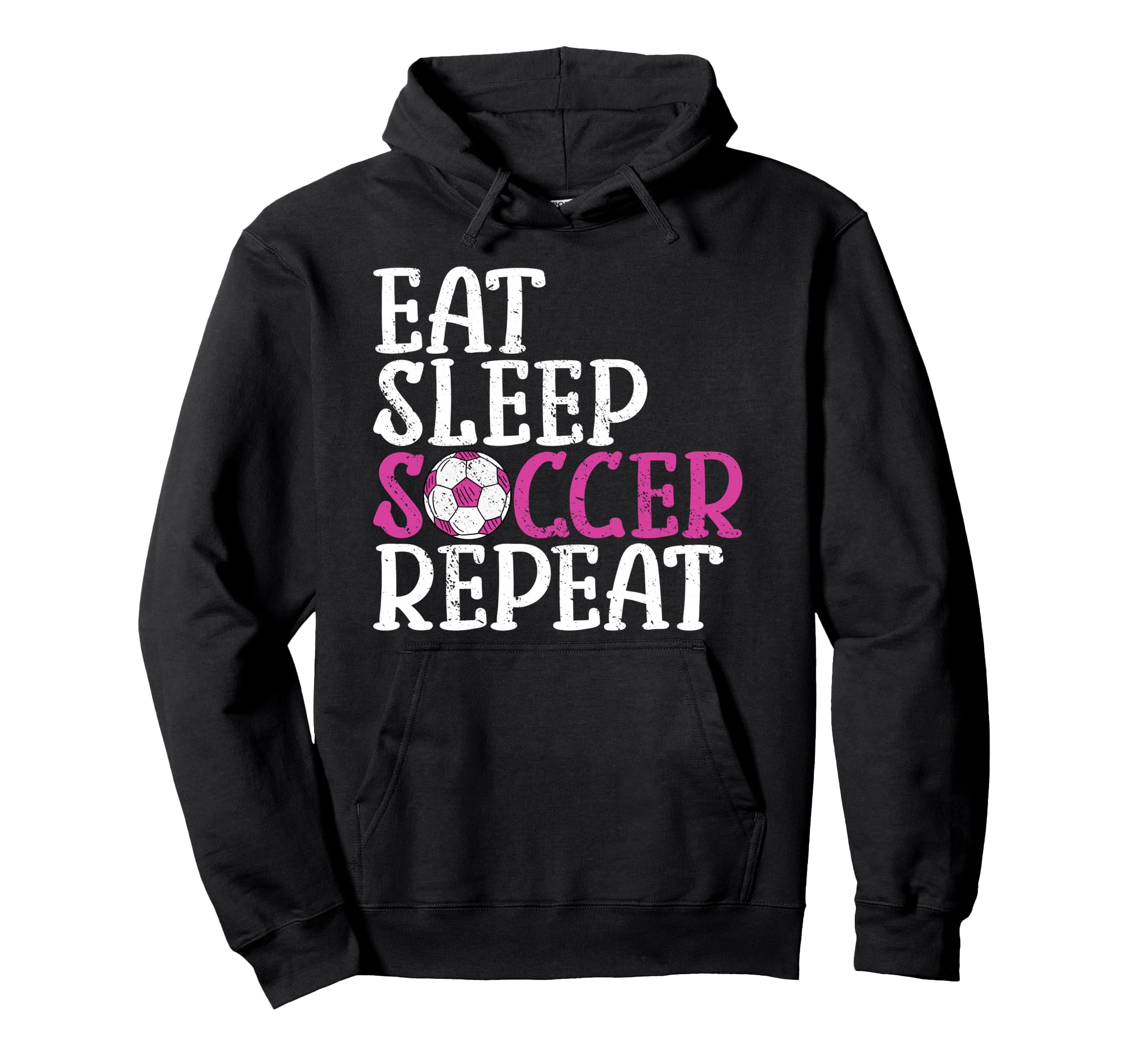 Soccer Eat Sleep Soccer Repeat Hoodie - Graphic Print Unisex - T-Shirt, Sweatshirt, Hoodie