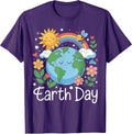 Earth Day Kids and Women Planet Smile - Adult & Kids T-Shirts, Sweatshirts & Hoodies apparel design preview 1