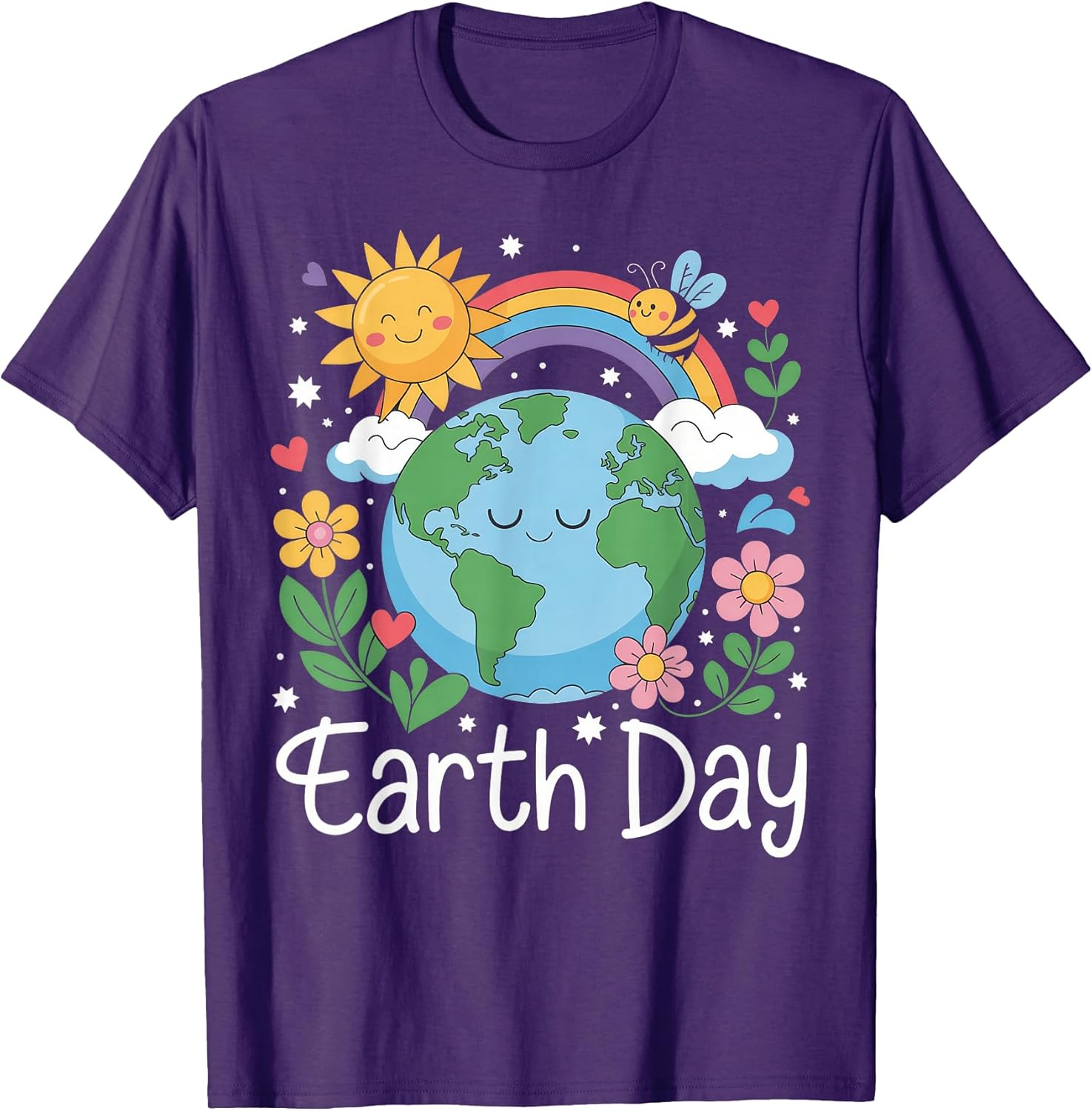 Earth Day Kids and Women Planet Smile - Adult & Kids T-Shirts, Sweatshirts & Hoodies apparel design preview 1