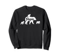Papa Bear 3 Cubs Fathers Day Sweatshirt - Minimalist Print Men Women - T-Shirt, Sweatshirt, Hoodie