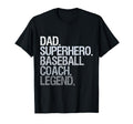 Dad Superhero Baseball Coach Legend Hoodie - Trendy Graphic Men Women - T-Shirt, Sweatshirt, Hoodie