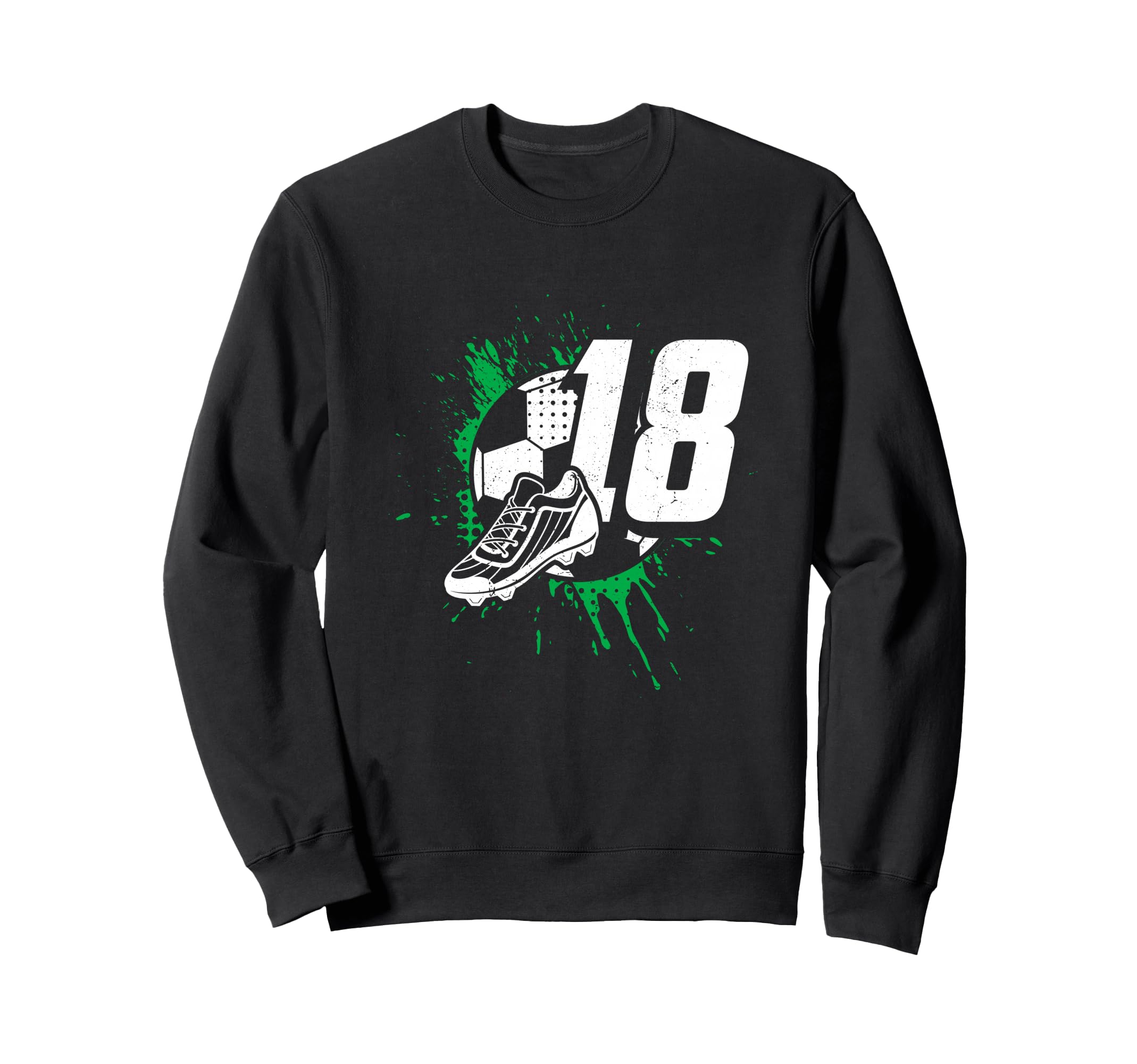18Th Birthday Soccer Player Sweatshirt - Streetwear Style for Adults - T-Shirt, Sweatshirt, Hoodie