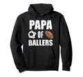Papa Ballers Funny Soccer Football Hoodie - Graphic Print for Adults - T-Shirt, Sweatshirt, Hoodie