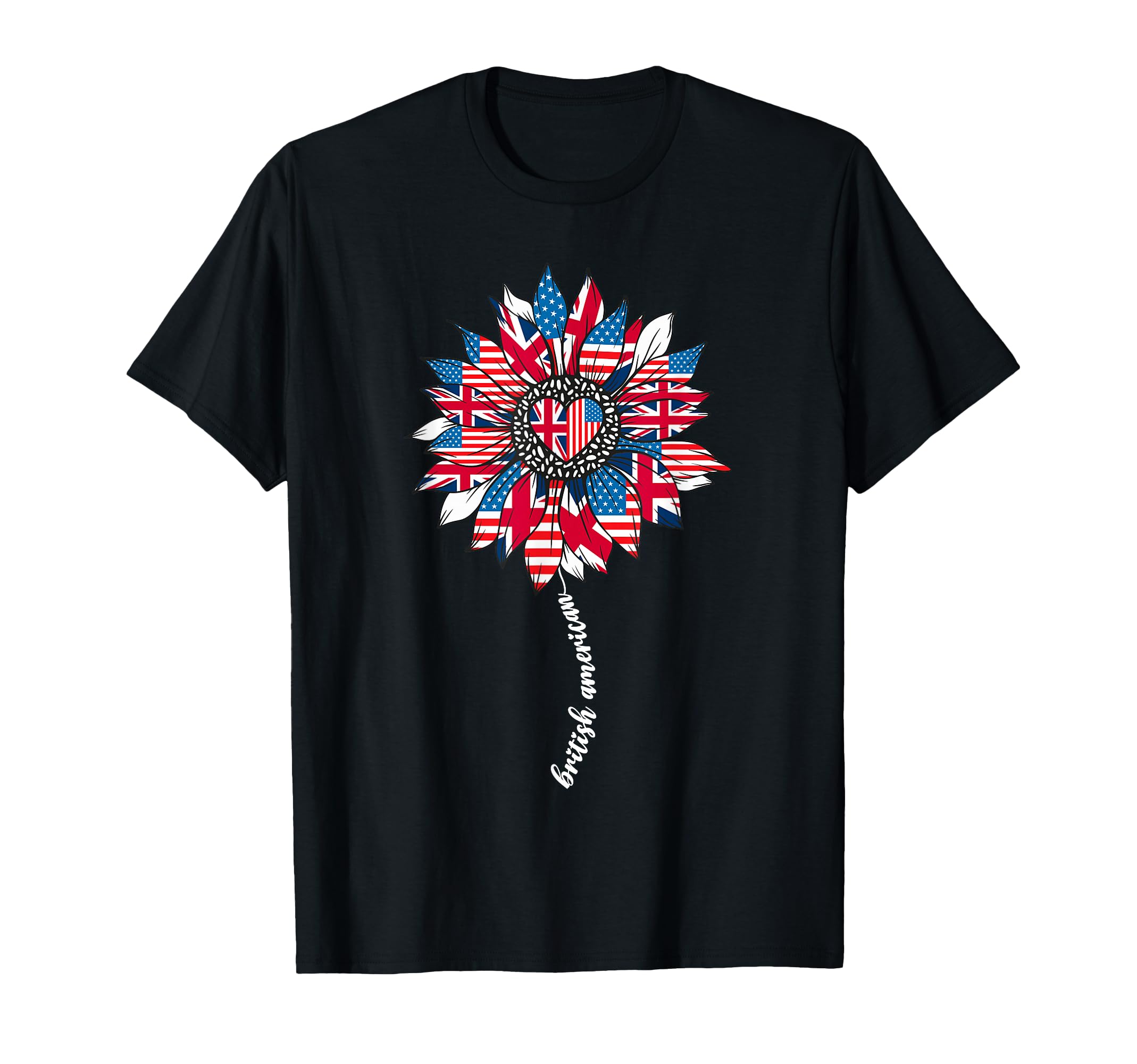 Half American And British America Great T-Shirt - Trendy Graphic Unisex - T-Shirt, Sweatshirt, Hoodie