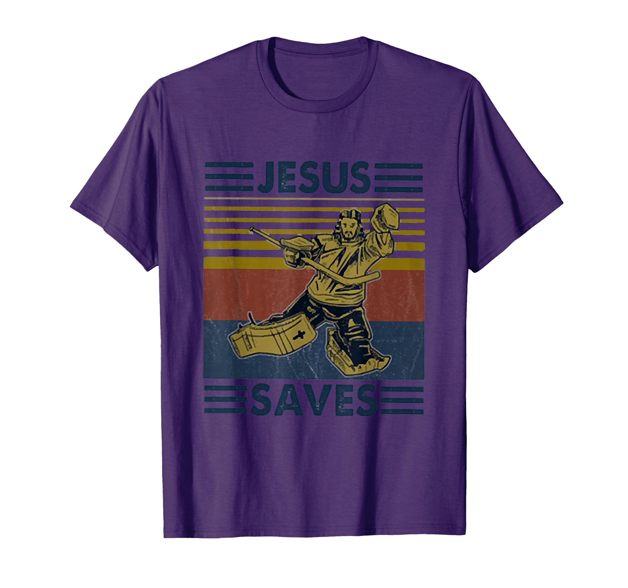 Hockey Jesus Saves Funny Hockey T-Shirt - Custom Art Print for Adults - T-Shirt, Sweatshirt, Hoodie