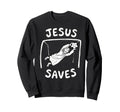 Christian Jesus Saves Soccer Sweatshirt - Minimalist Print Unisex - T-Shirt, Sweatshirt, Hoodie