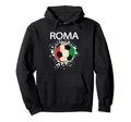 Roma Soccer 2018 Italian Flag Fire T-Shirt - Aesthetic Graphic for Adults - T-Shirt, Sweatshirt, Hoodie