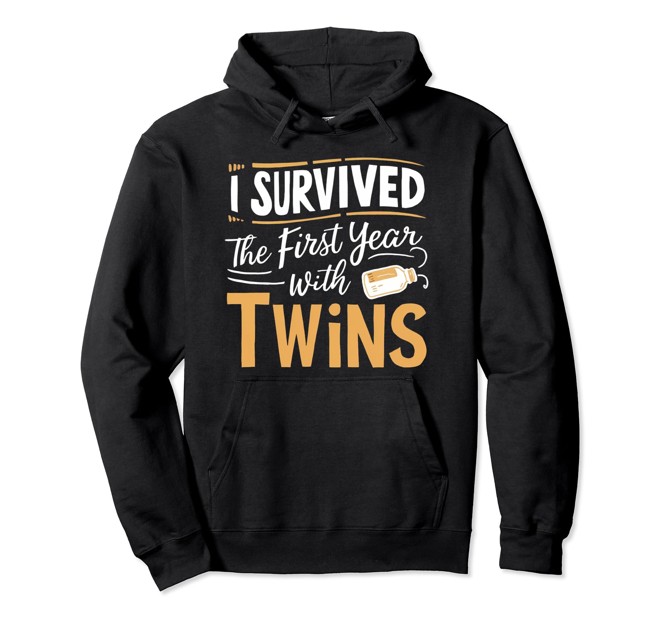 I Survived First Year Twins Twin Parent Hoodie - Streetwear Style Unisex - T-Shirt, Sweatshirt, Hoodie
