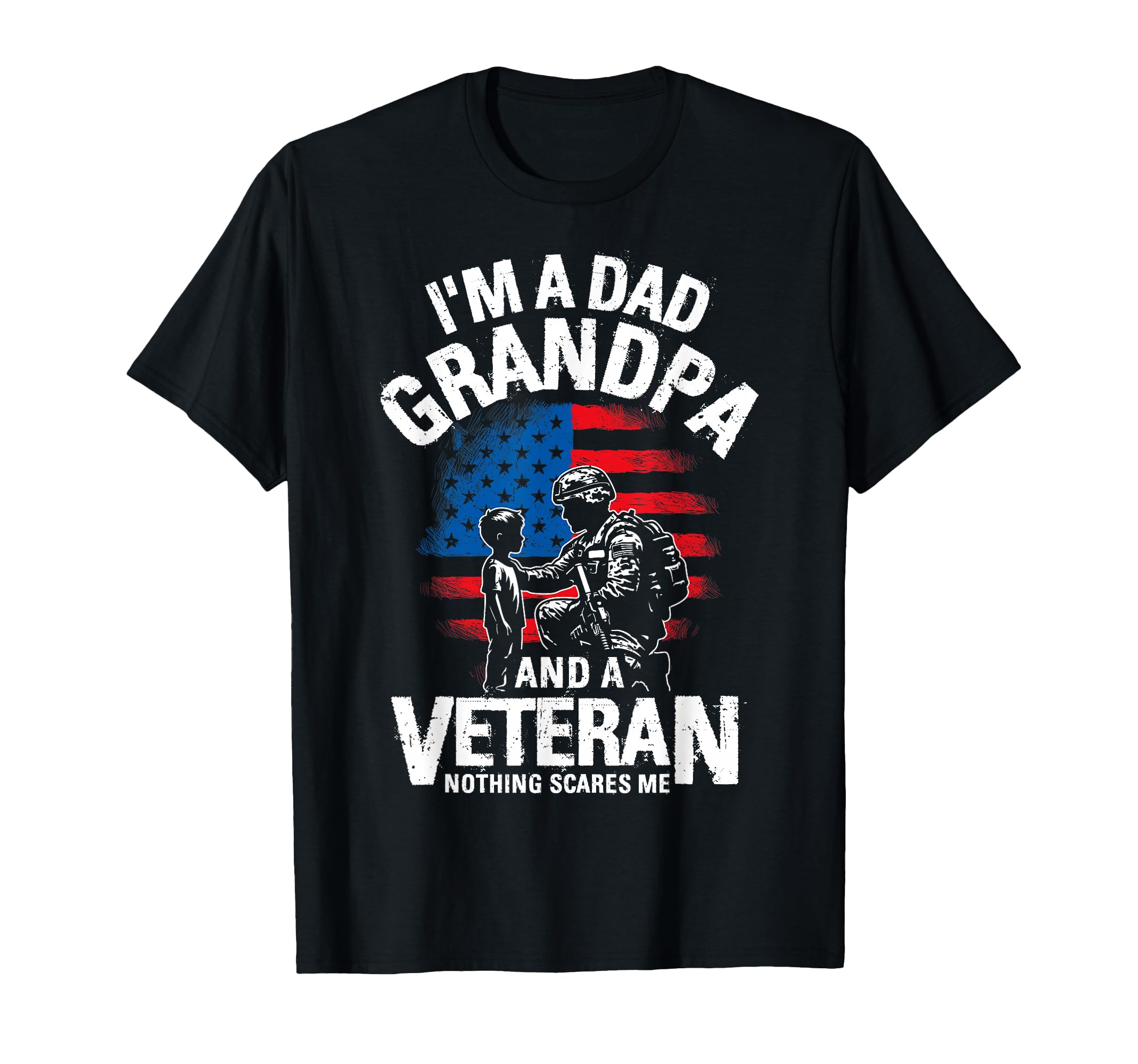 Im Dad Grandpa And Veteran Dad T-Shirt - Minimalist Print Men Women - T-Shirt, Sweatshirt, Hoodie