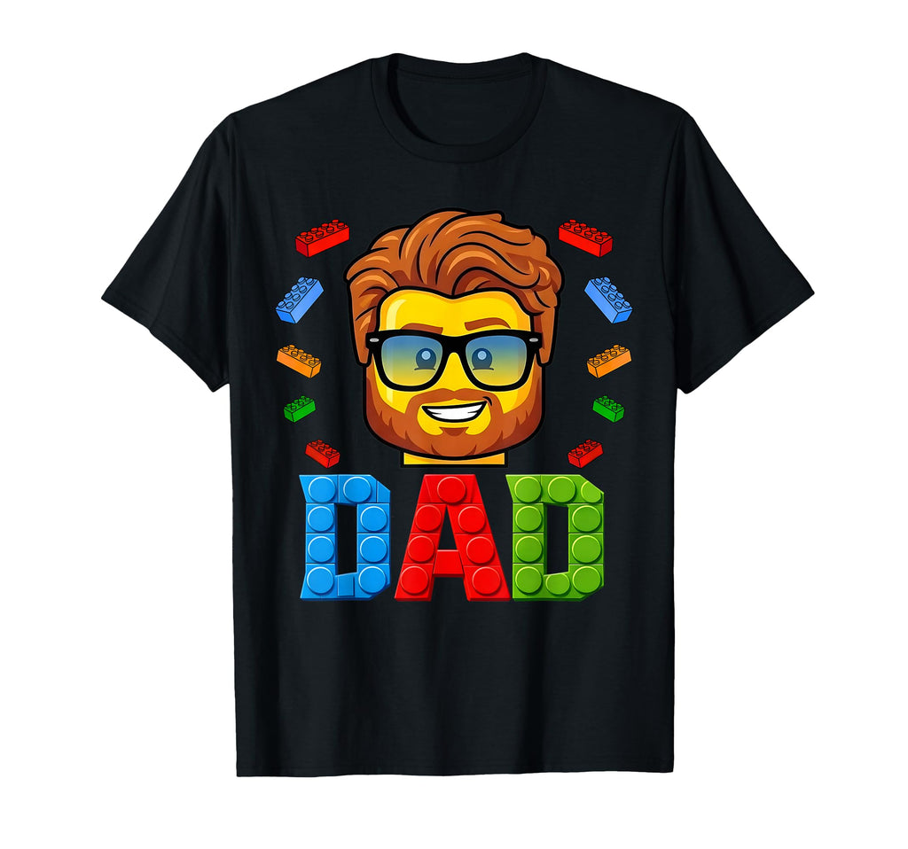 Dad Master Builder Building Bricks T-Shirt - Fun Novelty Design Unisex - T-Shirt, Sweatshirt, Hoodie