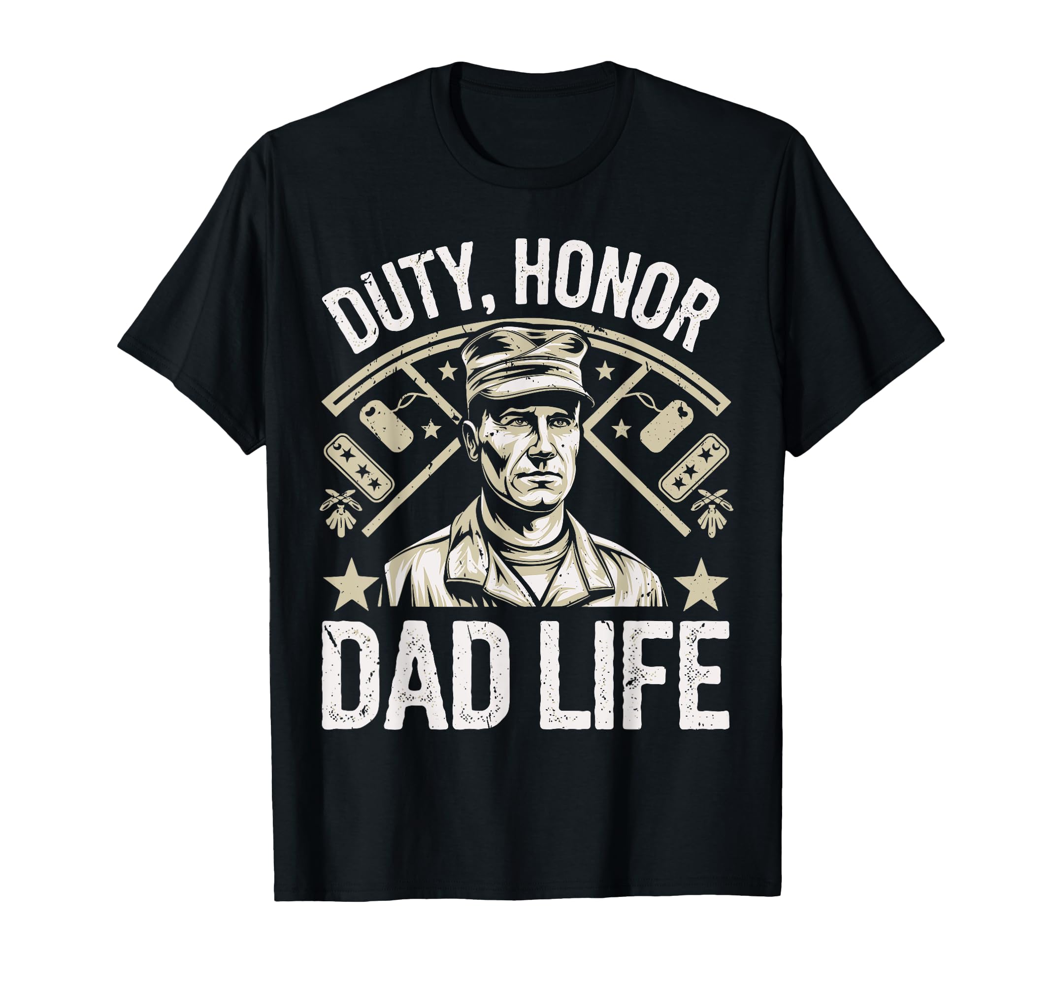 Duty Honor Dad Life Veteran Dad T-Shirt - Casual Everyday Wear Unisex - T-Shirt, Sweatshirt, Hoodie