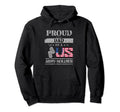 Proud Dad Us Army Soldier Hoodie - Minimalist Print for Adults - T-Shirt, Sweatshirt, Hoodie