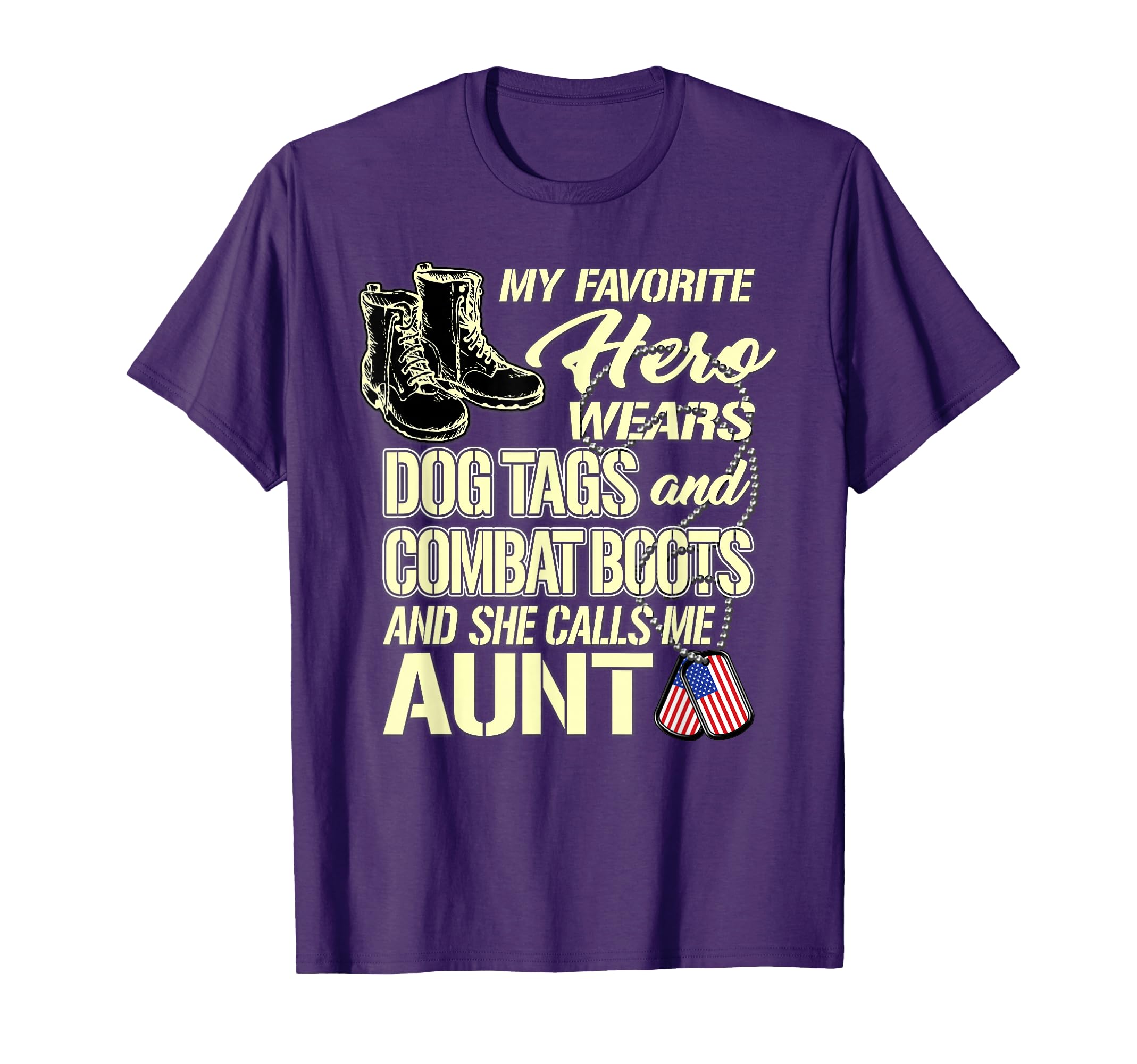 My Niece Wears Dog Tags And Combat T-Shirt - Aesthetic Graphic Unisex - T-Shirt, Sweatshirt, Hoodie