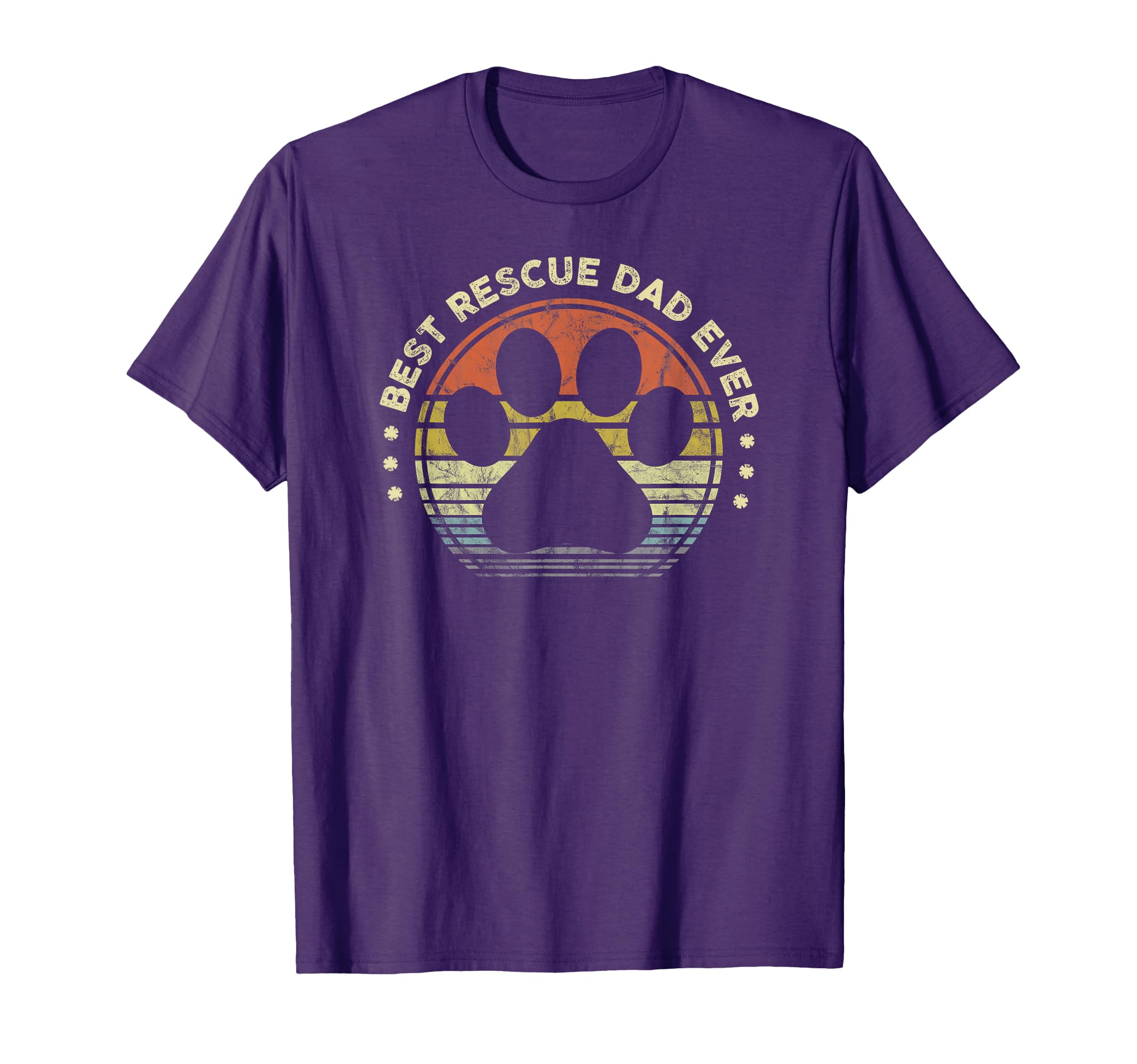Best Rescue Dad Ever Mens Dog Cat Lover T-Shirt - Trendy Graphic Men Women - T-Shirt, Sweatshirt, Hoodie