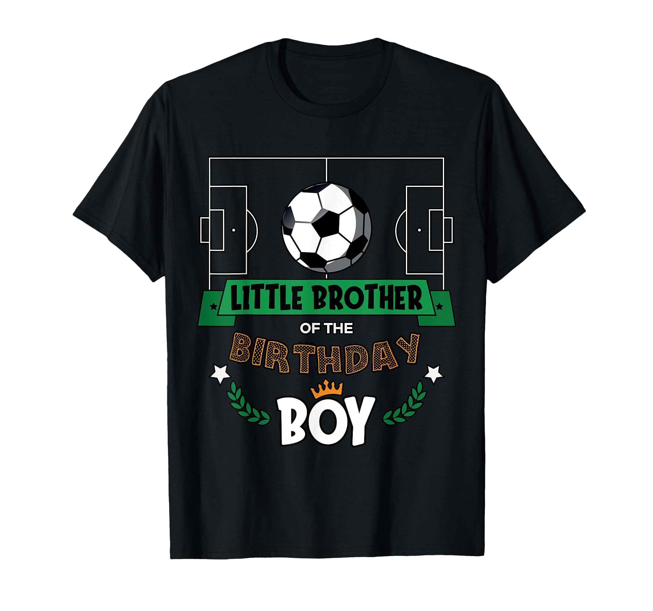 Little Brother Birthday Soccer Matching T-Shirt - Aesthetic Graphic Unisex - T-Shirt, Sweatshirt, Hoodie