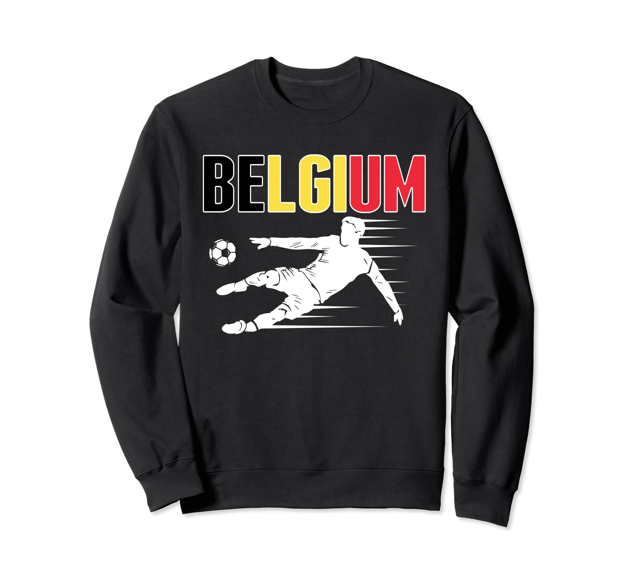 Belgium Soccer Fans Jersey Proud Sweatshirt - Custom Art Print Unisex - T-Shirt, Sweatshirt, Hoodie