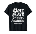 Dad Both Dance And Soccer Dad T-Shirt - Minimalist Print for Adults - T-Shirt, Sweatshirt, Hoodie