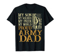 Mens Proud Army Dad Veteran Family T-Shirt - Casual Everyday Wear Unisex - T-Shirt, Sweatshirt, Hoodie